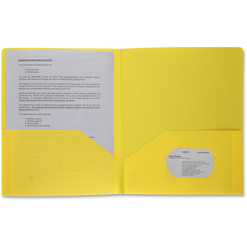 Business Source 2-pocket Poly Portfolio - The Supply Room