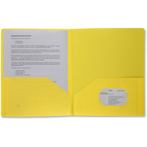 Business Source 2-pocket Poly Portfolio - The Supply Room