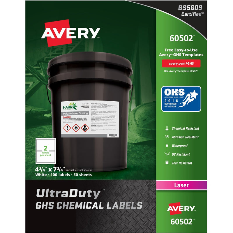 Avery&reg; UltraDuty Warning Label
