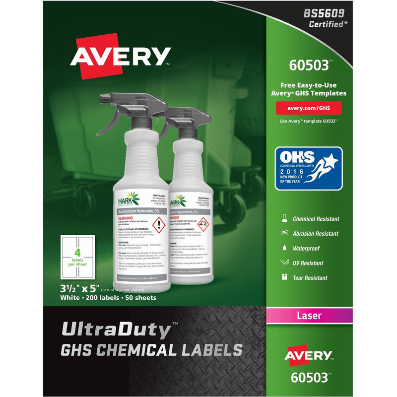 Avery&reg; UltraDuty Warning Label