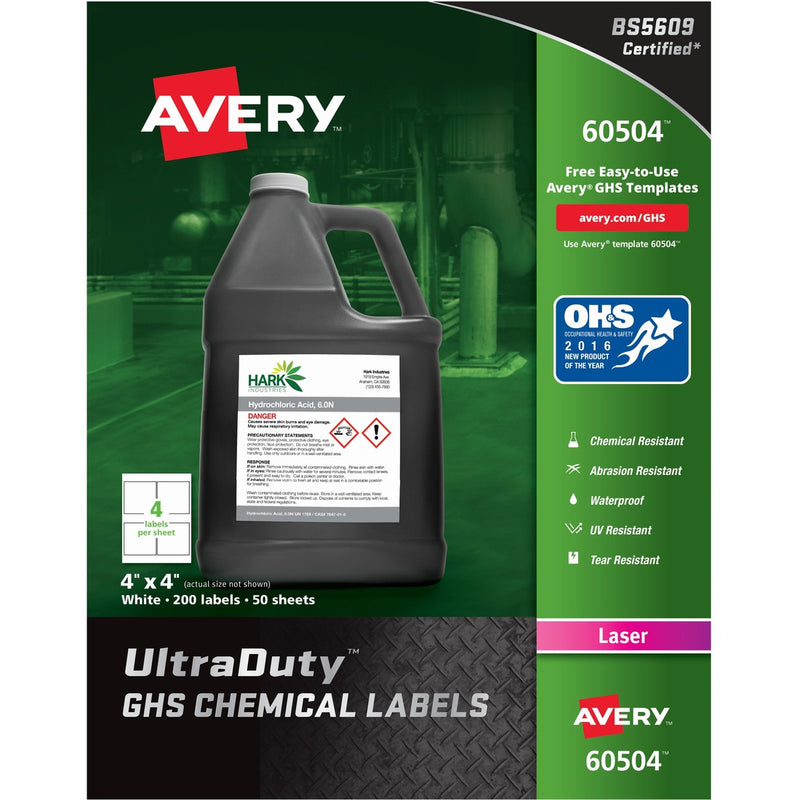 Avery&reg; UltraDuty Warning Label