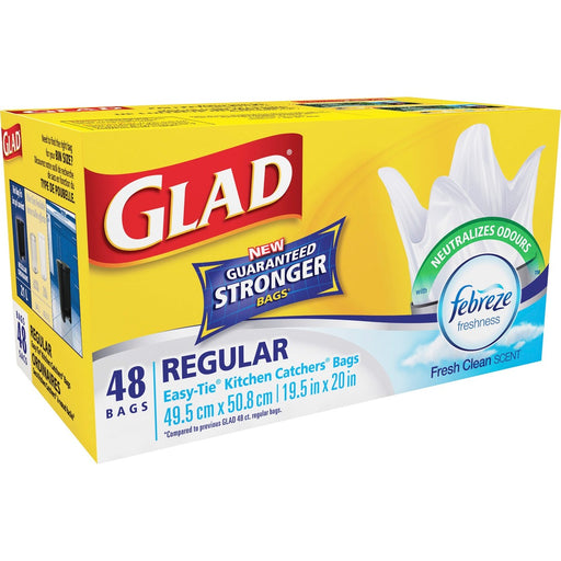 Glad Easy-Tie White Kitchen Catchers Bags - The Supply Room