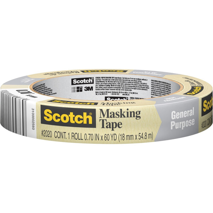 Scotch Masking Tape for Production Painting 2020-18A 18 mm x 55 m