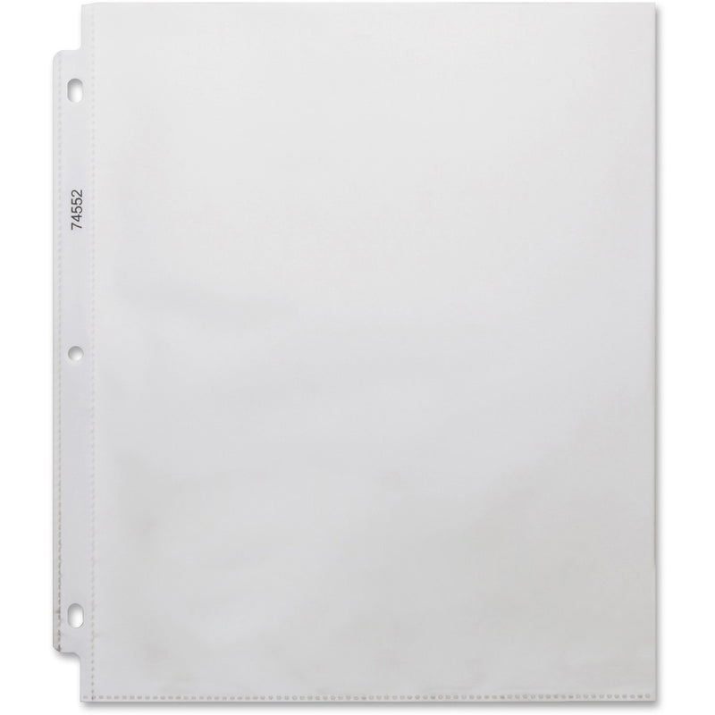 Business Source Top-loading 3-hole Sheet Protectors