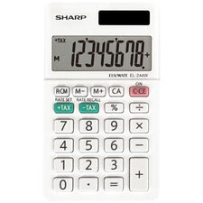 Sharp Calculators EL-244WB 8-Digit Professional Pocket Calculator