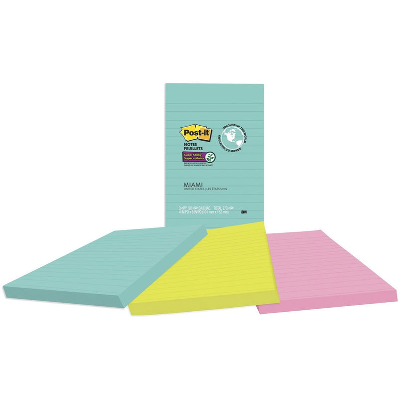 Post-it&reg; Super Sticky Adhesive Note