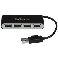 StarTech.com 4 Port Portable USB 2.0 Hub w/ Built-in Cable - 4 Port USB Hub