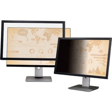 3M Framed Privacy Filter for 24" Widescreen Monitor (PF240W9F) Black