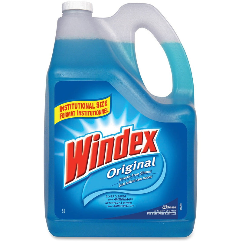 Windex&reg; Glass & Multi-Surface Cleaner 5 L - Streak-free, Phosphate-free, Film-free Bottle - 1 Each