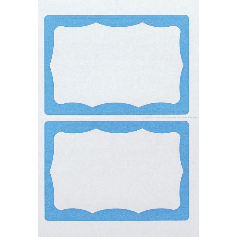 Advantus Color Border Adhesive Name Badges