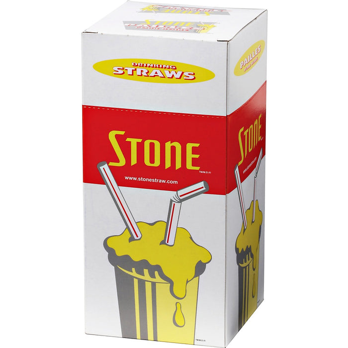 Bunzl Stone 8" Regular Straws