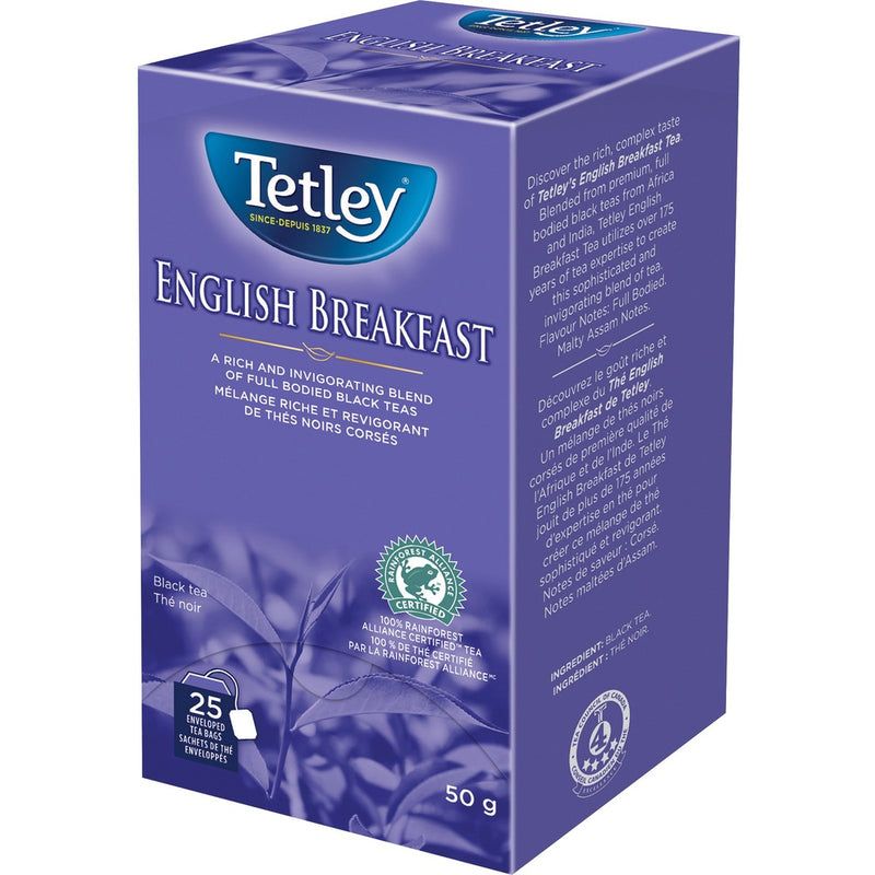 Tetley 100% Rainforest Alliance Certified English Breakfast Tea
