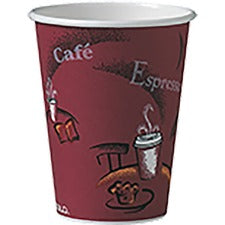 Unisource Bistro Design Disposable Paper Cups