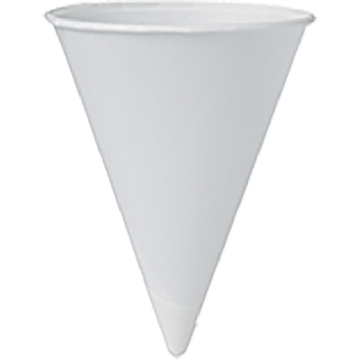 Unisource Solo Paper Cone Water Cups - Cone - 200 / Pack - White - Paper - Water, Cold Dr