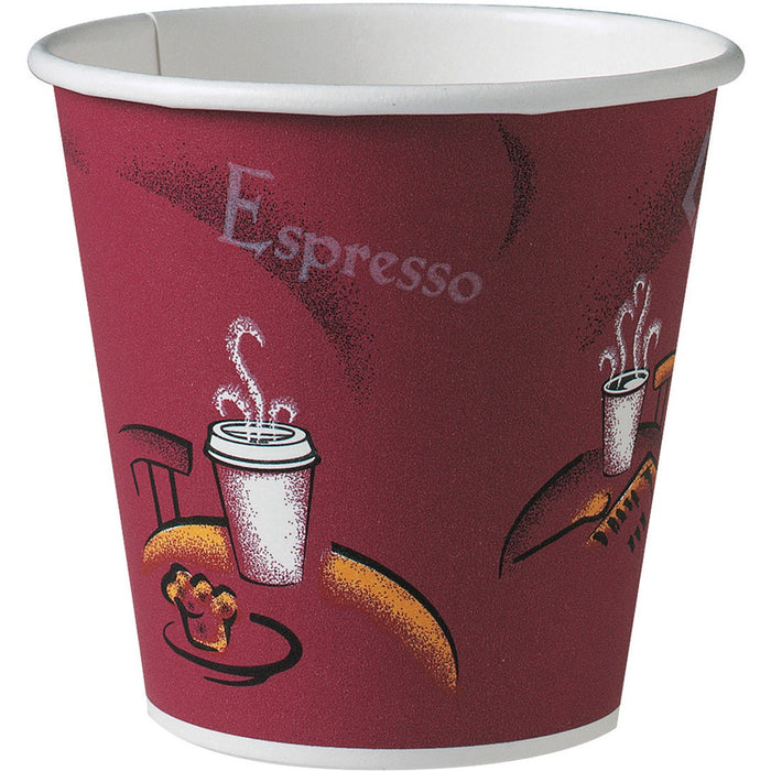 Unisource Bistro Design Disposable Paper Cups
