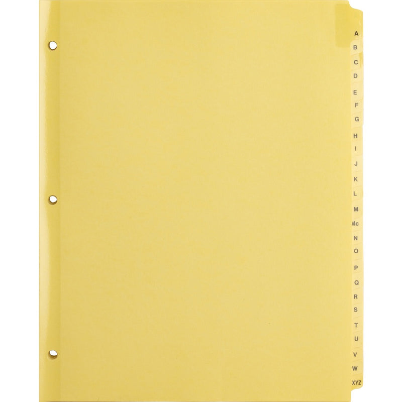 Business Source A-Z Clear Plastic Tab Index Dividers