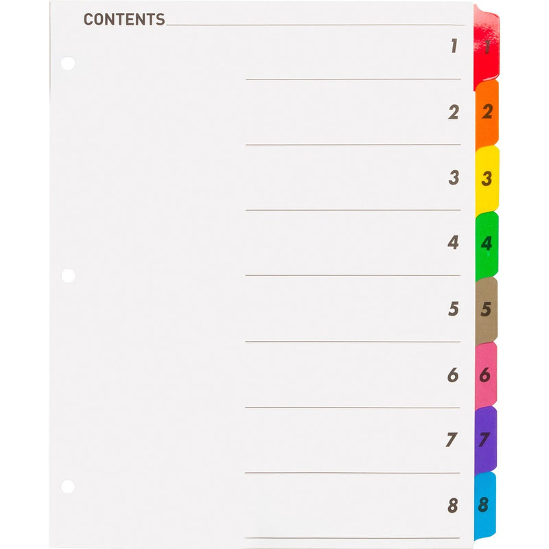 Business Source Table of Content Quick Index Dividers - The Supply Room