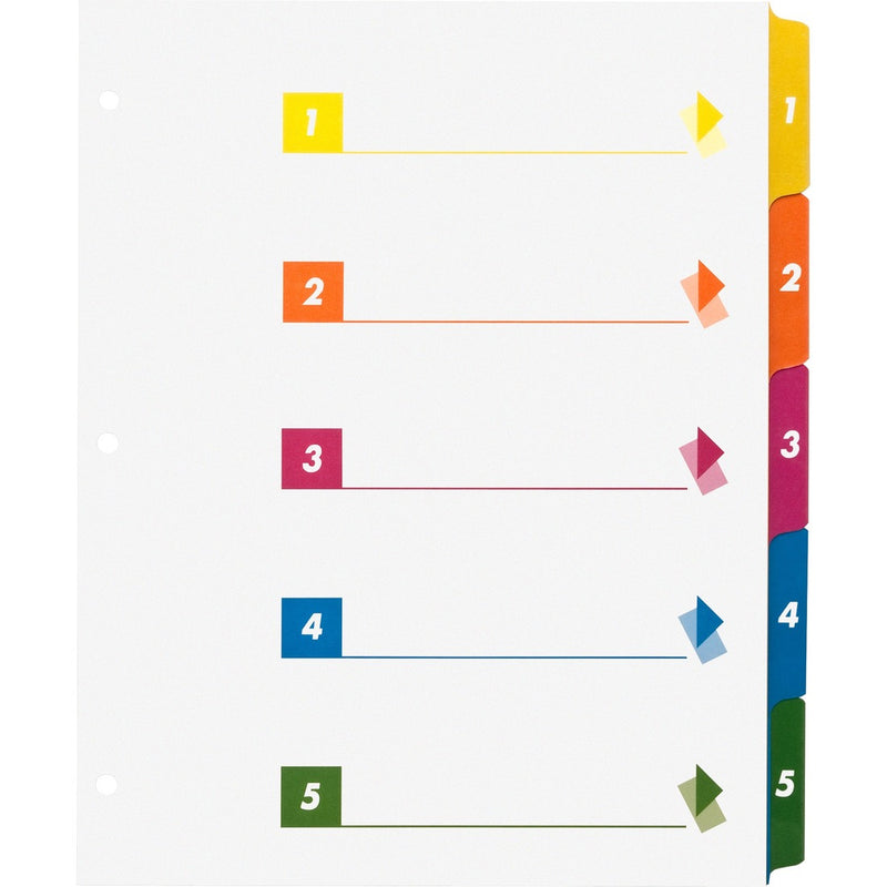 Business Source Color-coded Table of Contents/Tabs Index Dividers