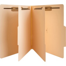 Business Source 6-Part Manila Classification Folders