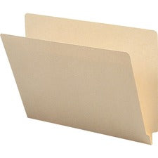 Business Source 1-Ply Straight-cut End Tab Folders