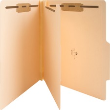Business Source 4-Part Manila Classification Folders