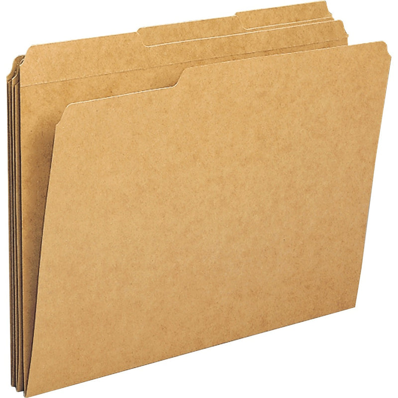 Business Source 1/3-cut Tab Heavy Weight Kraft File Folders