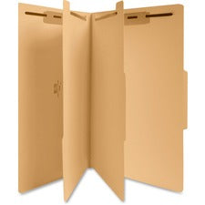 Business Source 6-Part Manila Classification Folders