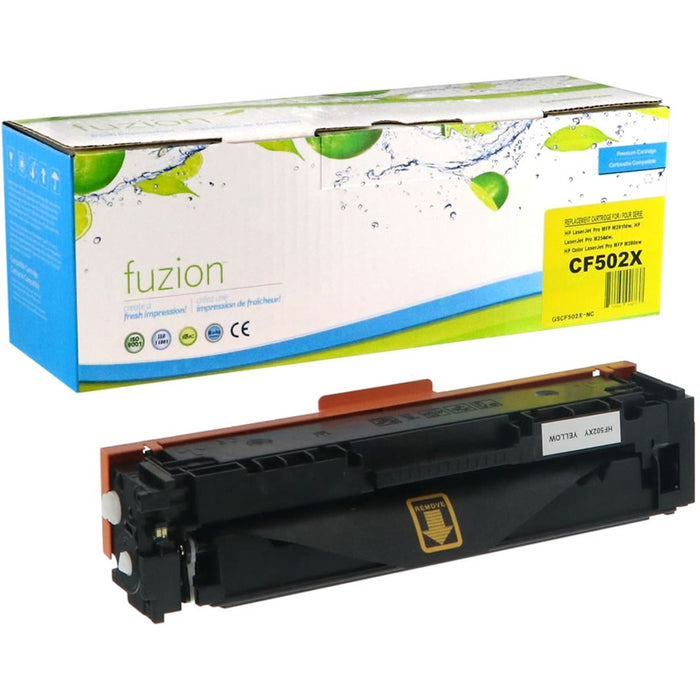 fuzion Remanufactured Toner Cartridge - Alternative for HP 202X (CF502X) - Yellow