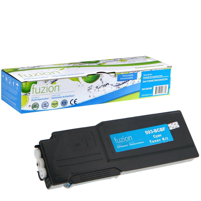 fuzion Remanufactured Toner Cartridge - Alternative for Dell 593-BCBB - Cyan