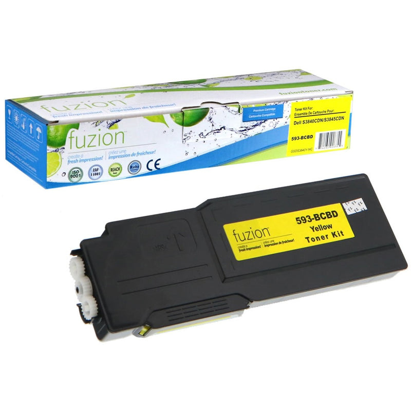 fuzion Remanufactured Toner Cartridge - Alternative for Dell 593-BBZY - Yellow