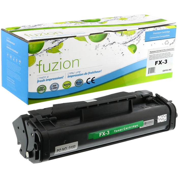 fuzion Remanufactured Toner Cartridge - Alternative for Canon FX3 - Black