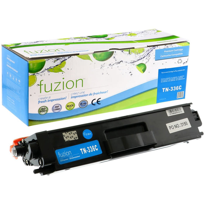 fuzion Remanufactured Toner Cartridge - Alternative for Brother TN336 - Cyan