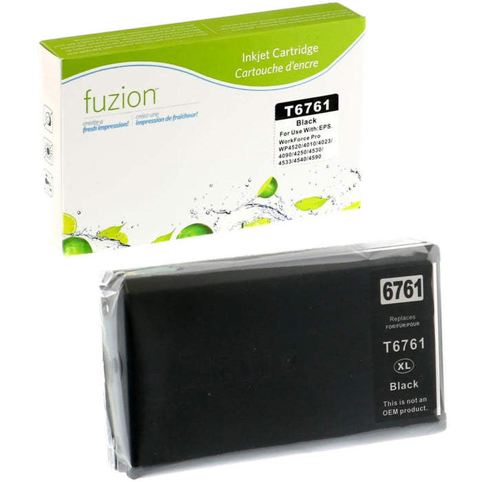 fuzion Remanufactured Ink Cartridge - Alternative for Epson 676XL (T676XL120) - Black