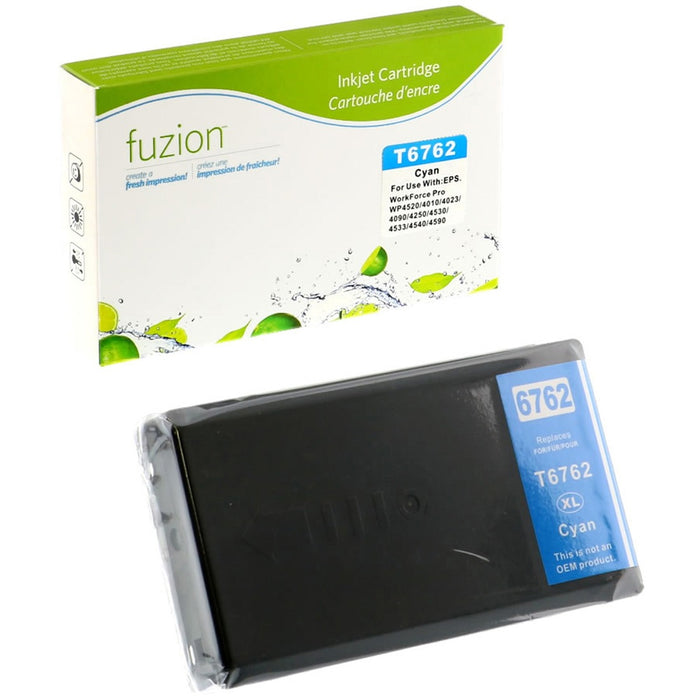 fuzion Remanufactured Ink Cartridge - Alternative for Epson 676XL (T676XL220) - Cyan