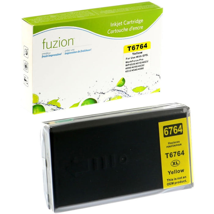 fuzion Remanufactured Ink Cartridge - Alternative for Epson 676XL (T676XL420) - Yellow