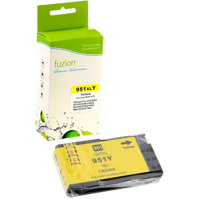 fuzion Remanufactured Ink Cartridge - Alternative for HP 951XL - Yellow