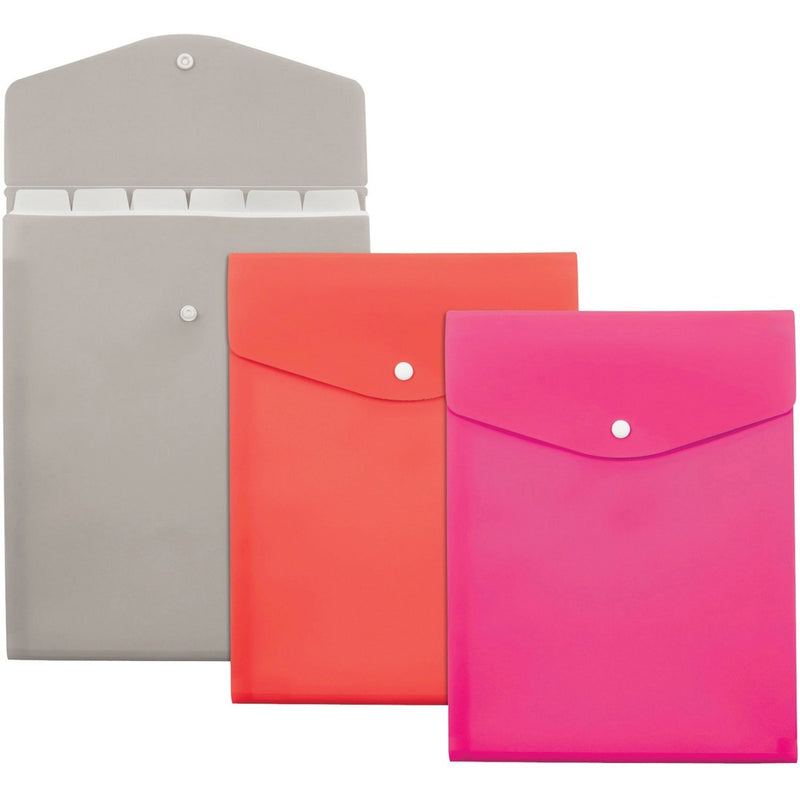 Pendaflex Slimline File Pocket - Letter - 8 1/2" x 11" Sheet Size - 7 Pocket(s) - Polypropylene - Assorted - 1 Each