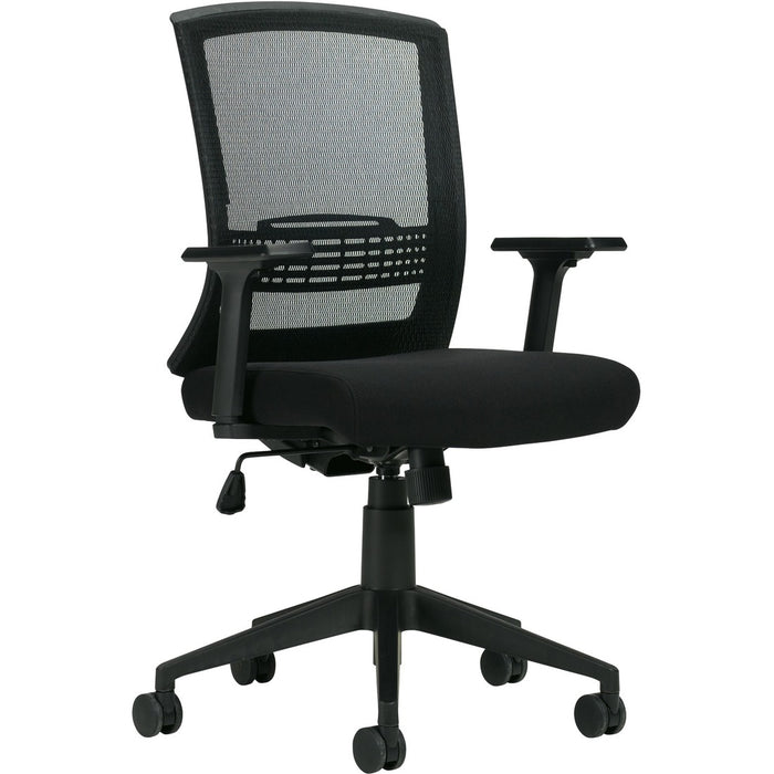 Offices To Go OTG13032 Chair - Black Fabric Seat - Black Back - 24" Length x 24" Width - 40" Height - 1 Each