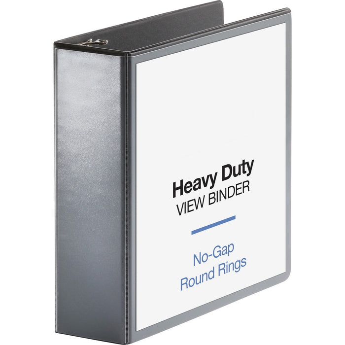 Business Source Heavy-duty View Binder - 3" Binder Capacity - Letter - 8 1/2" x 11"