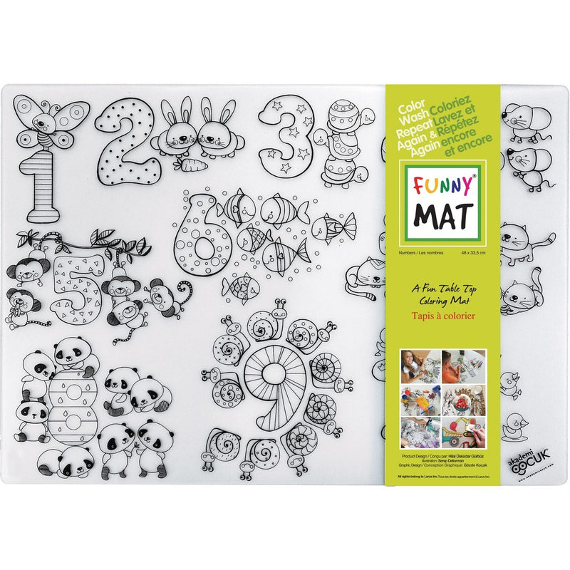 Funny Mat Reusable Tabletop Coloring Mat
