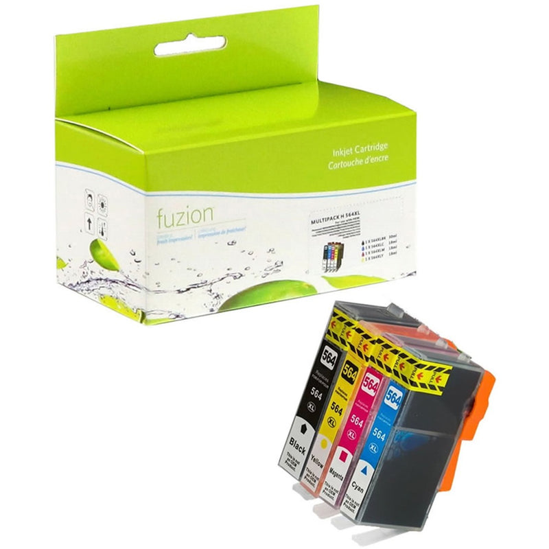 fuzion Ink Cartridge - Alternative for HP 564XL - Black, Cyan, Magenta, Yellow