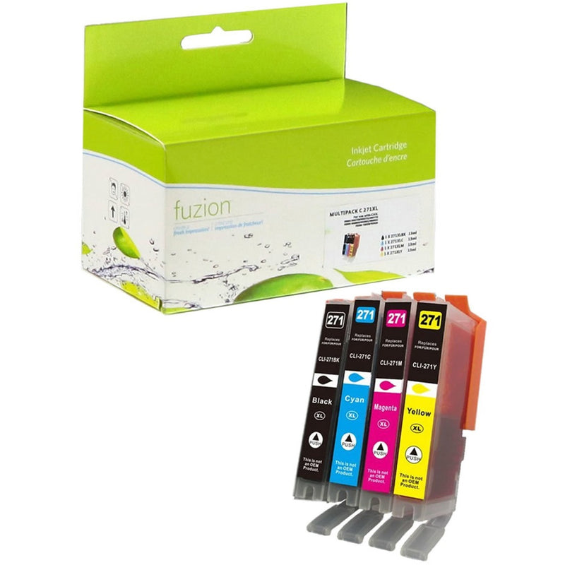 fuzion Ink Cartridge - Alternative for Canon CLI271XL - Black, Cyan, Magenta, Yellow
