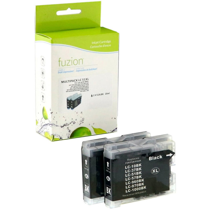 fuzion Ink Cartridge - Alternative for Brother LC51 - Black