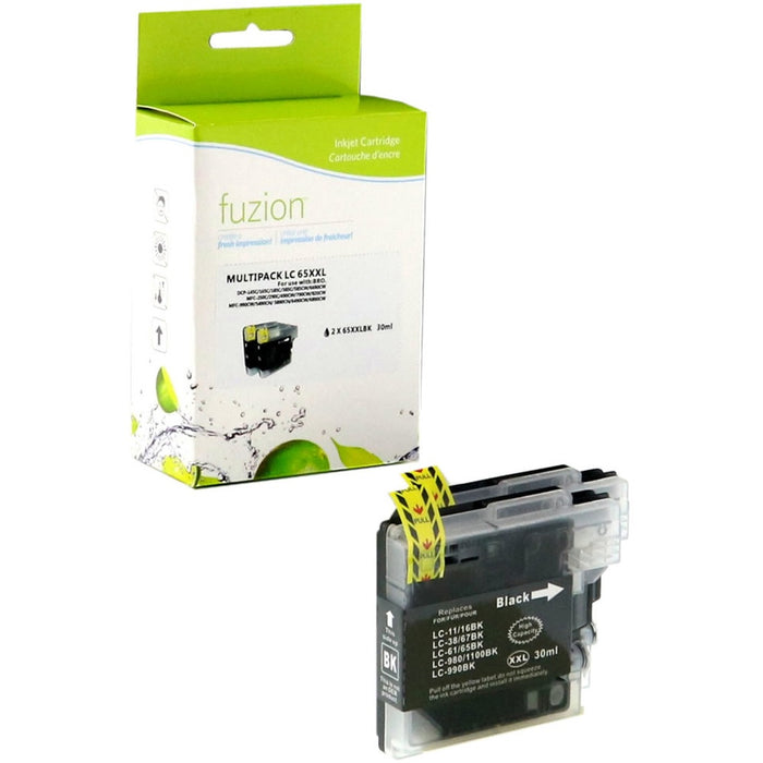 fuzion Ink Cartridge - Alternative for Brother LC65 - Black