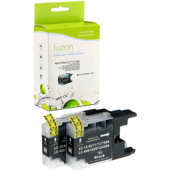 fuzion Ink Cartridge - Alternative for Brother LC75 - Black