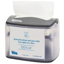 Cascades PRO Tandem Tabletop Napkin Dispensers, Gray, Pack Of 4