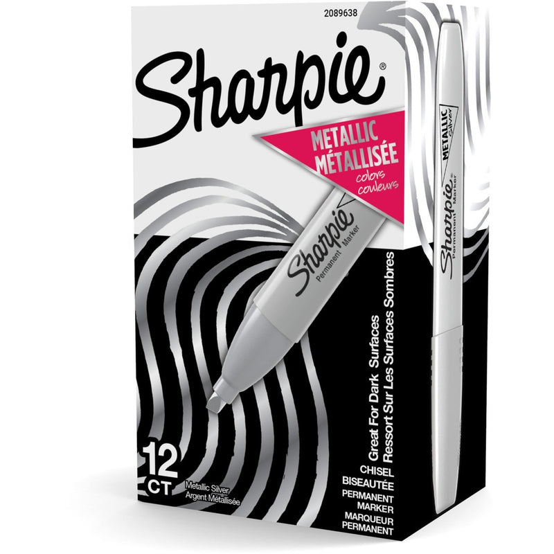Sharpie Metallic Ink Chisel Tip Permanent Markers