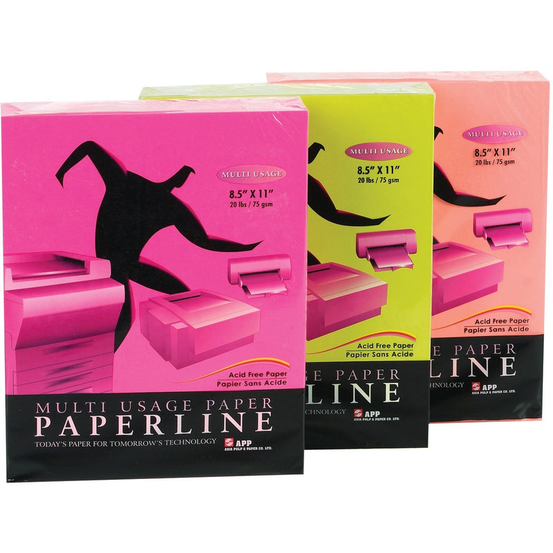 APP Inkjet, Laser Colored Paper - Letter - 8 1/2" x 11" - 20lb - Cyber Red