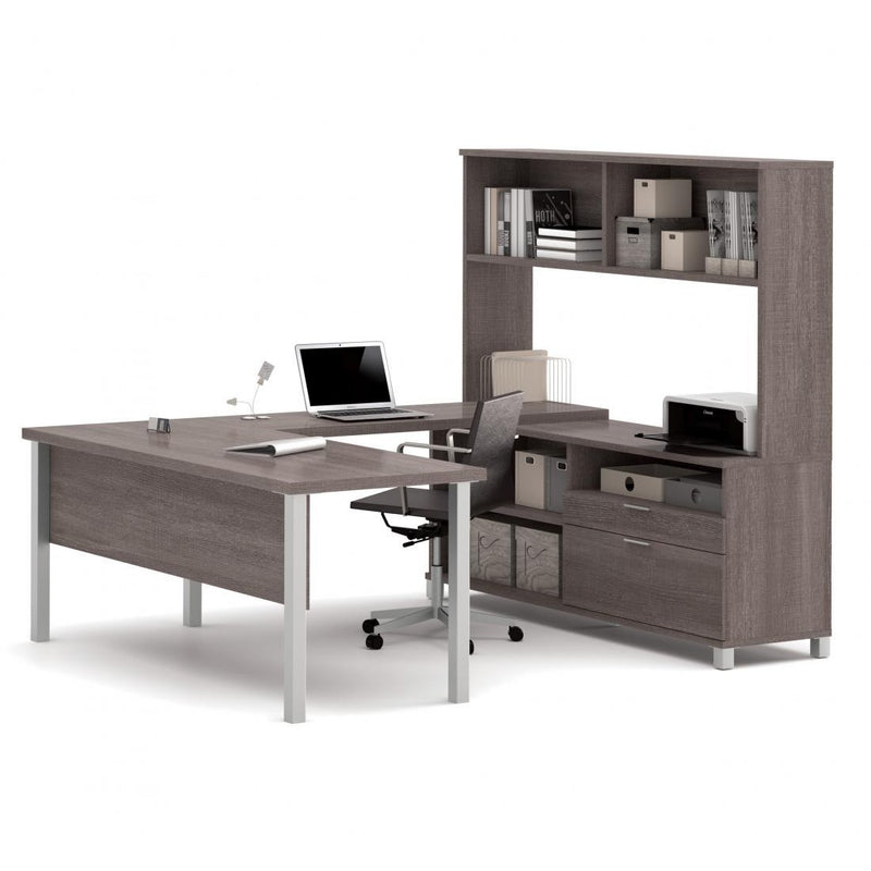 BeStar Pro-Linea U-Shaped Workstation with Hutch