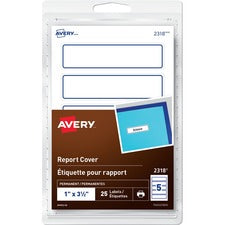 Avery&reg; Report Cover Labels for Laser and Inkjet Printers, 1" x 3???"